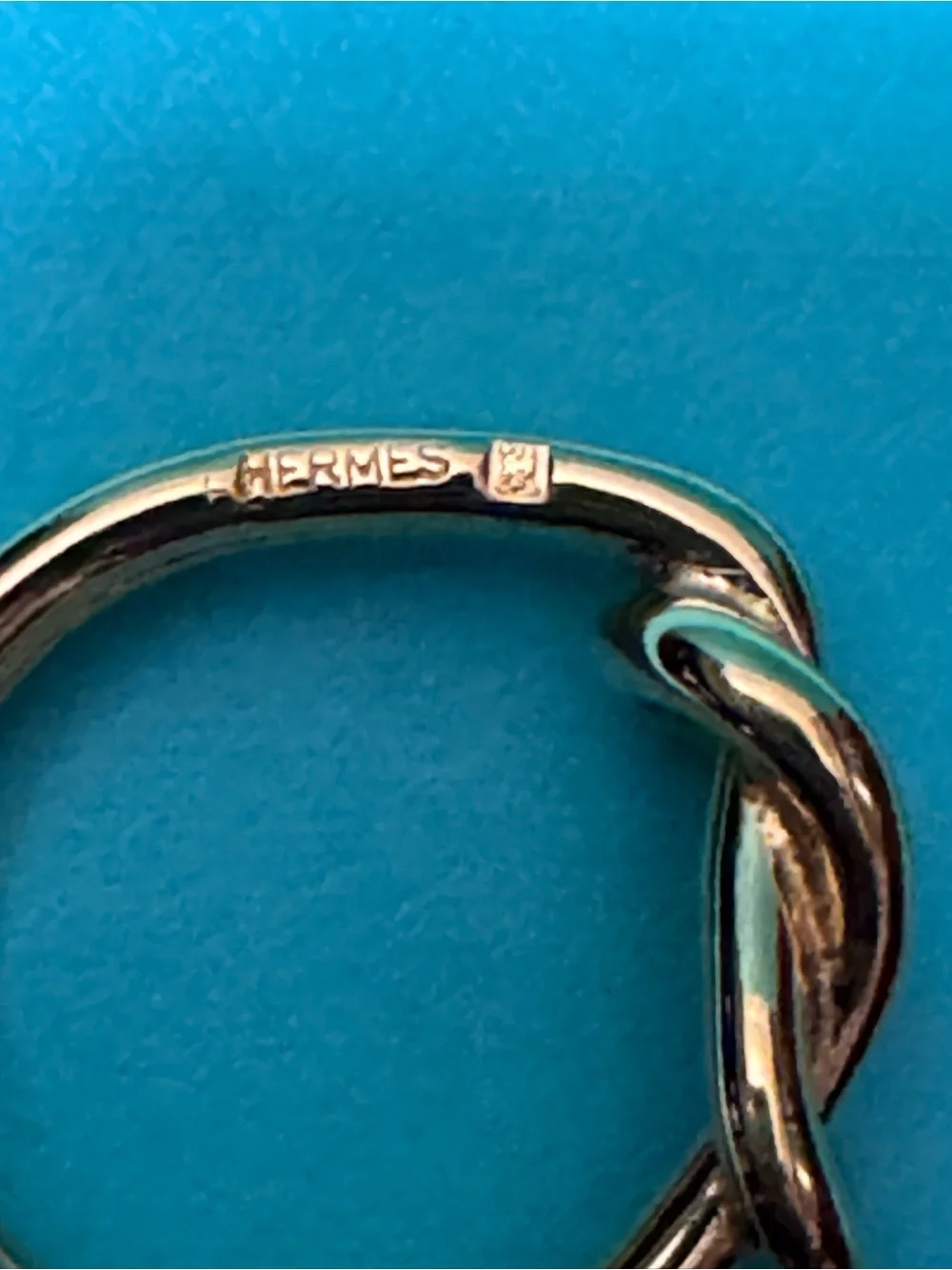 Hermes Gold Knot Scarf Ring - Women Jewelry